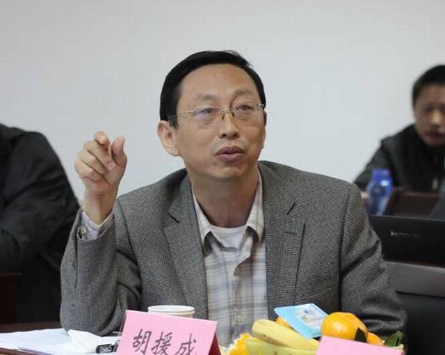 胡援成教授发表意见严武教授发表建议合影留念